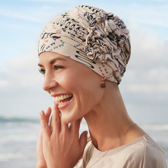 Bonnet cancer bambou dune - Accessoire cheveux chimio