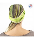 Turban long vert + Bonnet bambou - Campagne