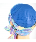 Turban Bali Bleu indigo - 1 Bonnet + 2 Foulards chimio