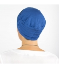 Turban Bali Bleu indigo - 1 Bonnet + 2 Foulards chimio