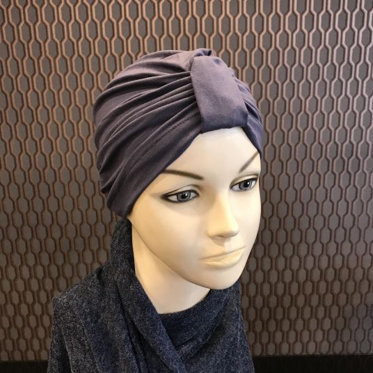 Bonnet Lycra Coton - bonnet Bleu Gris