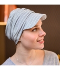 Casquette Lookhatme - chute de cheveux cancer - beaux jours - gris clair - Rose comme femme 