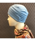 traitement cancer - bonnet nuit chimio - alopecie - rose comme femme