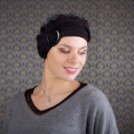 Accessoire cheveux femme - Cancer - Radiotherapie Chimiotherapie - fibres naturelle bambou - Rose comme Femme
