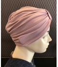 Bonnet Lycra Coton - bonnet rose douceur