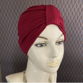 Bonnet bambou viscose- bonnet Rouge Prune