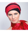 Bonnet Kenaya rouge et noir