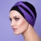 Bonnet Kenaya violet et noir